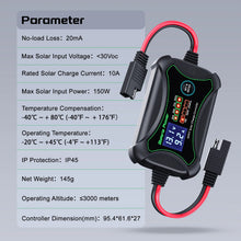 Load image into Gallery viewer, Innospo 10A 12V MPPT solar charge controller with SAE connector - product image 7
