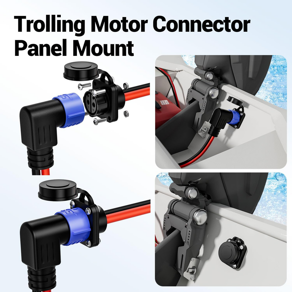 Innospo 50A elbow trolling motor plug and receptacle - product image 7