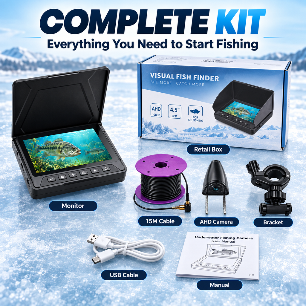 4.5" AHD Underwater Fishing Camera - view 4