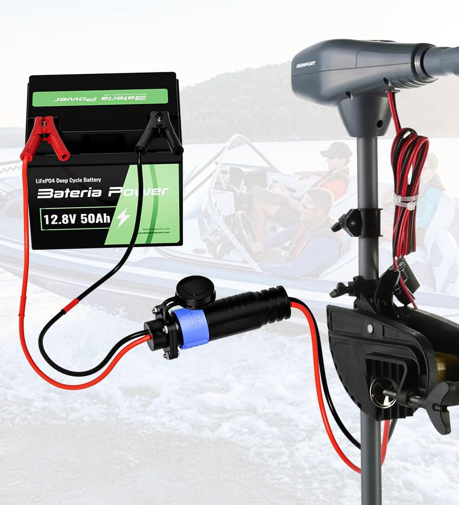 Innospo 50A straight trolling motor plug and receptacle - product image 6