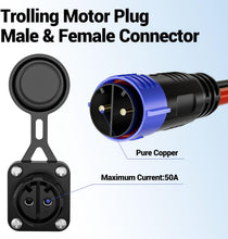 Load image into Gallery viewer, Innospo 50A straight trolling motor plug and receptacle - product image 7