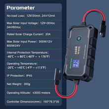 Load image into Gallery viewer, Innospo 10A 20A smart MPPT solar charge controller with Bluetooth app - product image 9