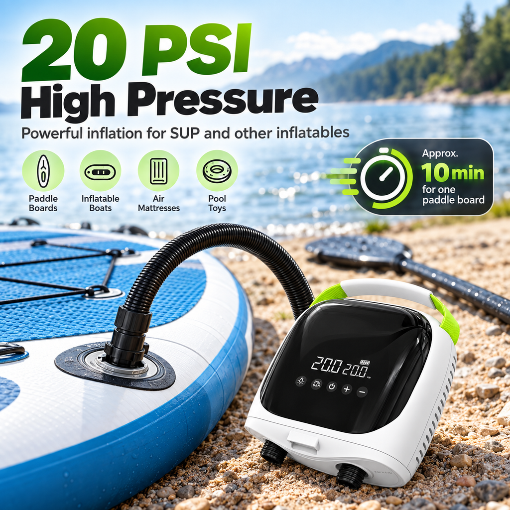 Innospo 20 PSI Rechargeable SUP Air Pump - Image 3
