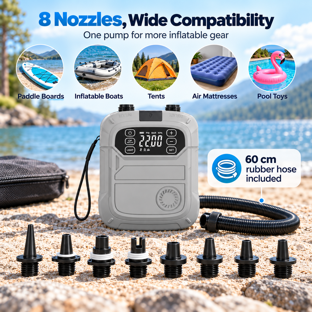 Innospo 22 PSI Rechargeable SUP Air Pump - Image 7